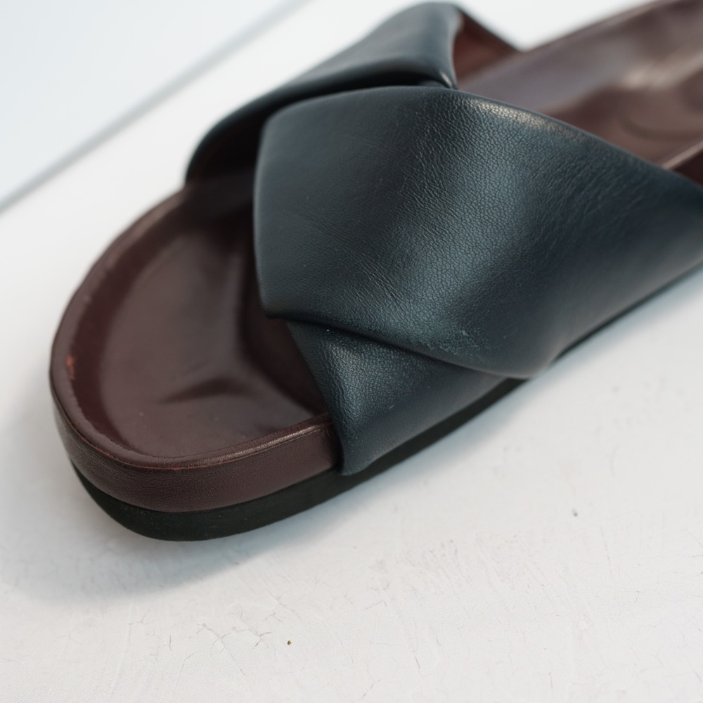 CELINE Twist Leather Mules | Slide Sandals | Black | 38 / 8.5 - Picture 5 of 10